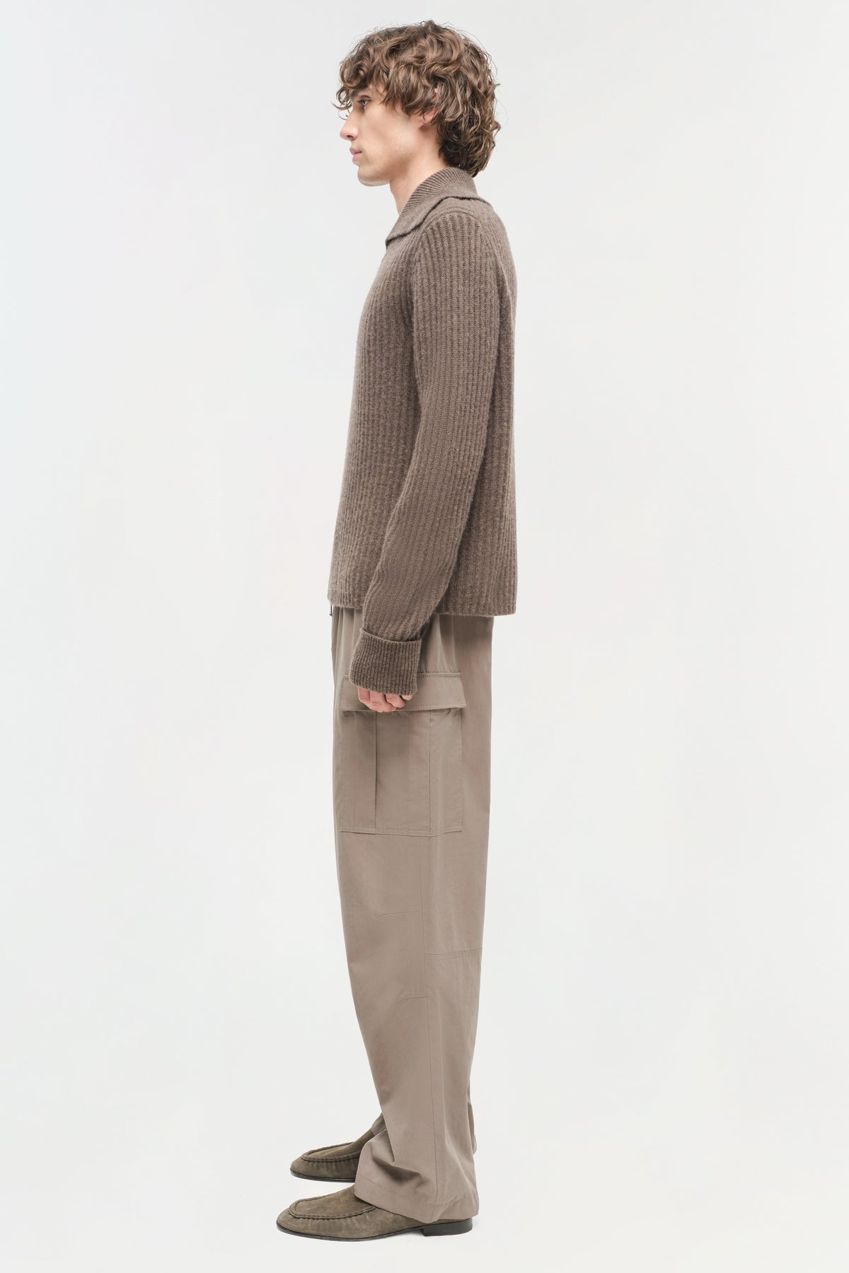 Geoff Cashmere Zip Up Jacket