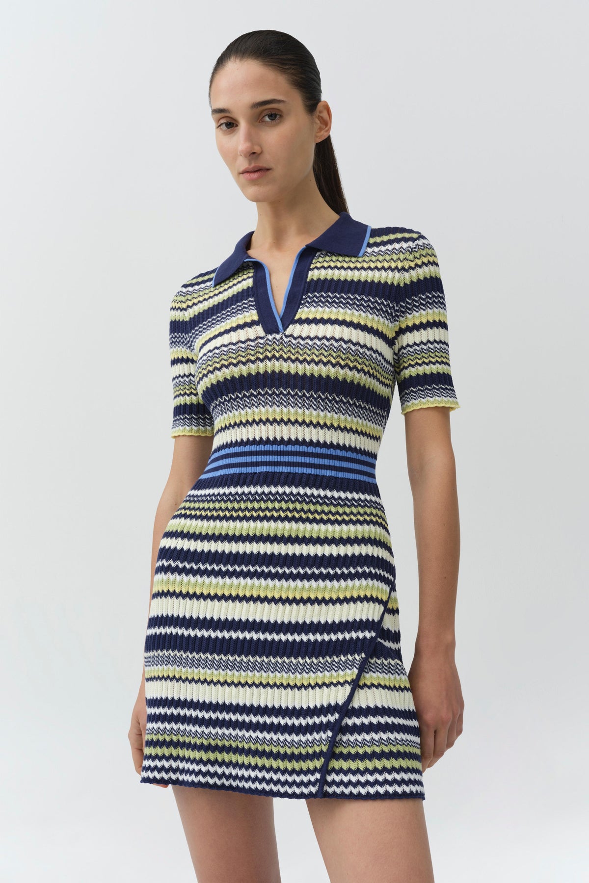 Lira Knit Polo Mini Dress