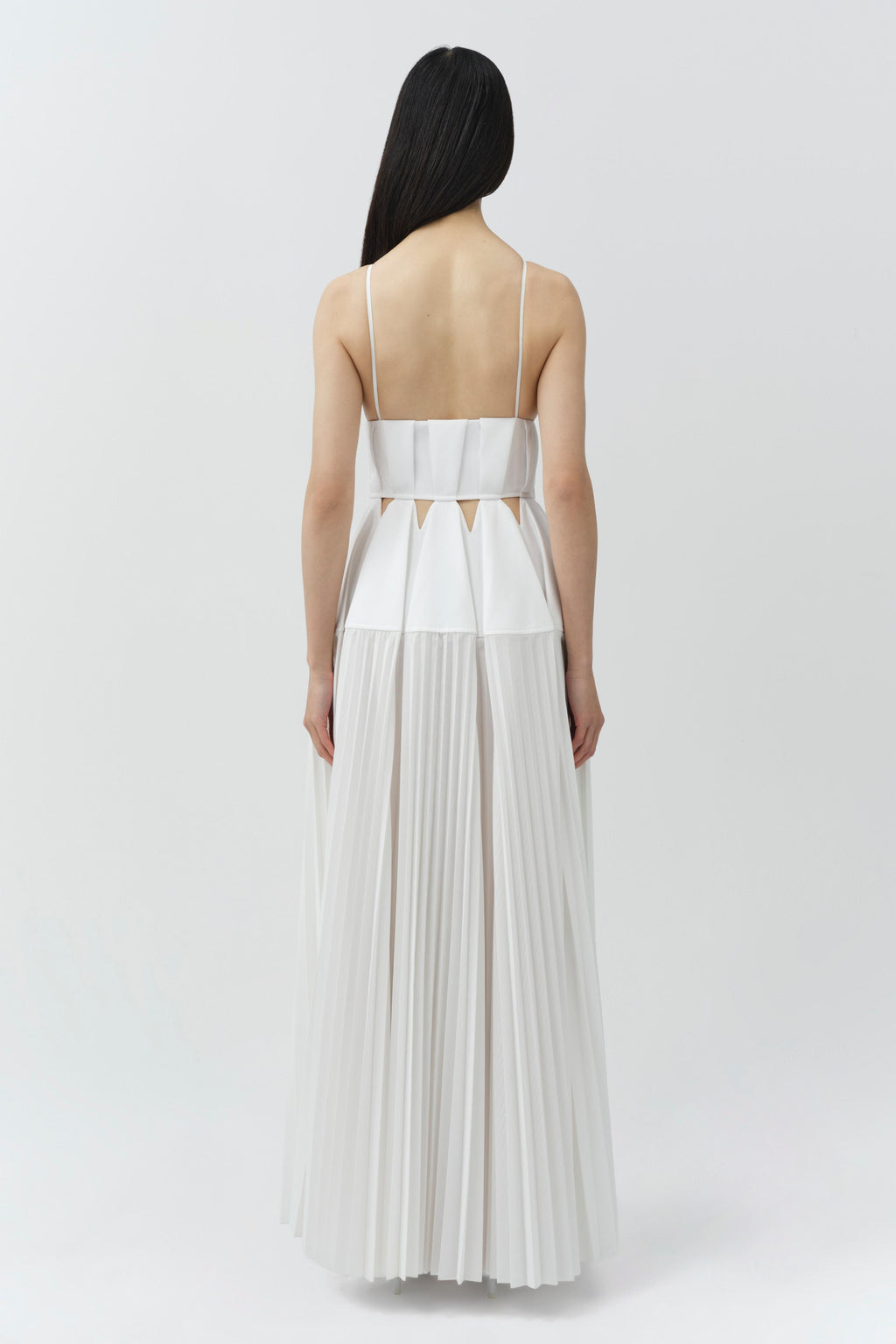 Selene Pleated Cotton Gown