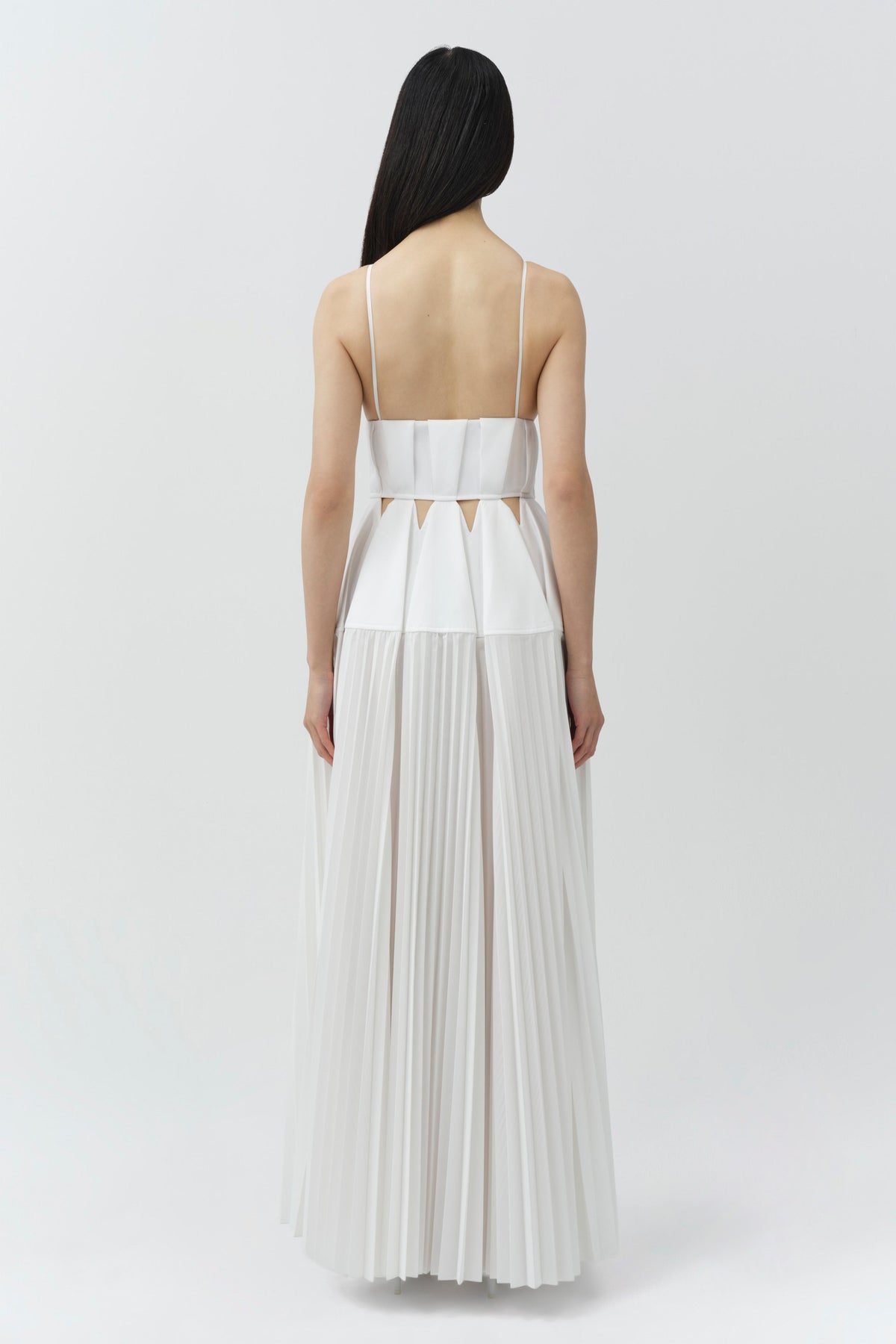 Selene Pleated Cotton Gown