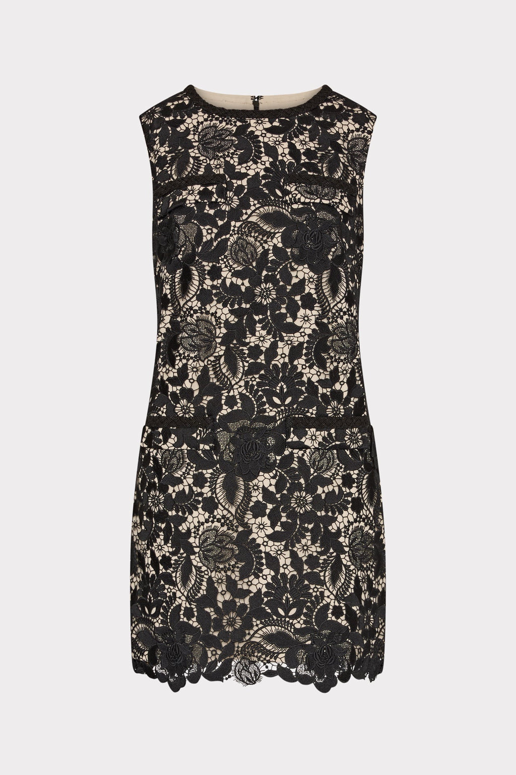 3D Garden Lace Sleeveless Mini Dress