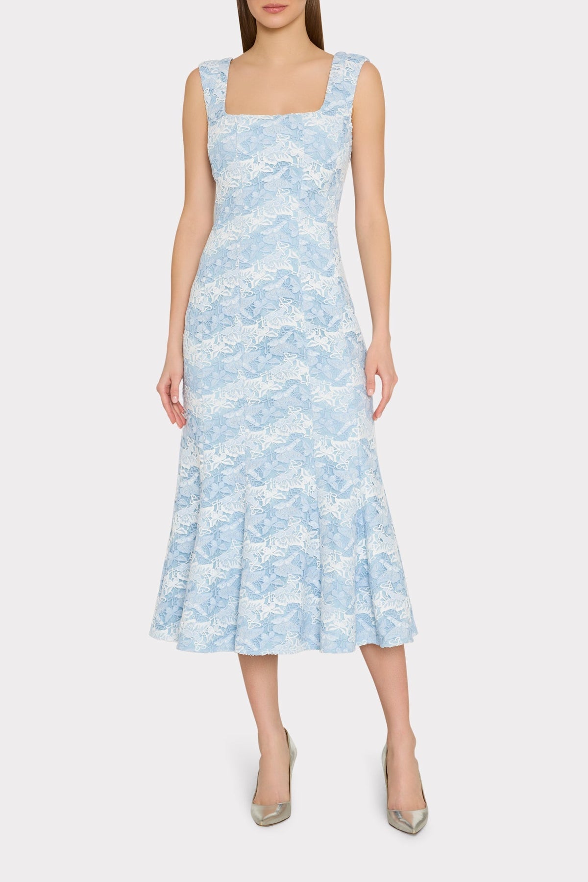 Meg Butterfly Lace Midi Dress