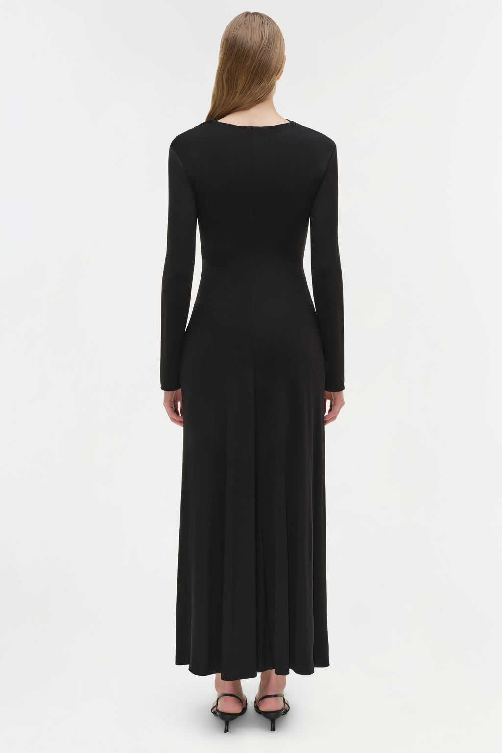 Ferrera Draped Jersey Midi Dress
