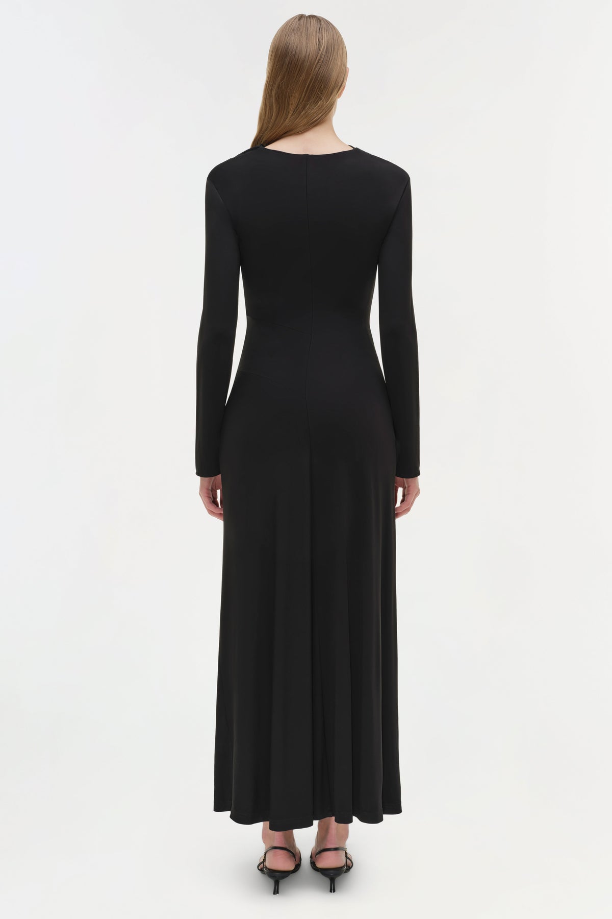 Ferrera Draped Jersey Midi Dress
