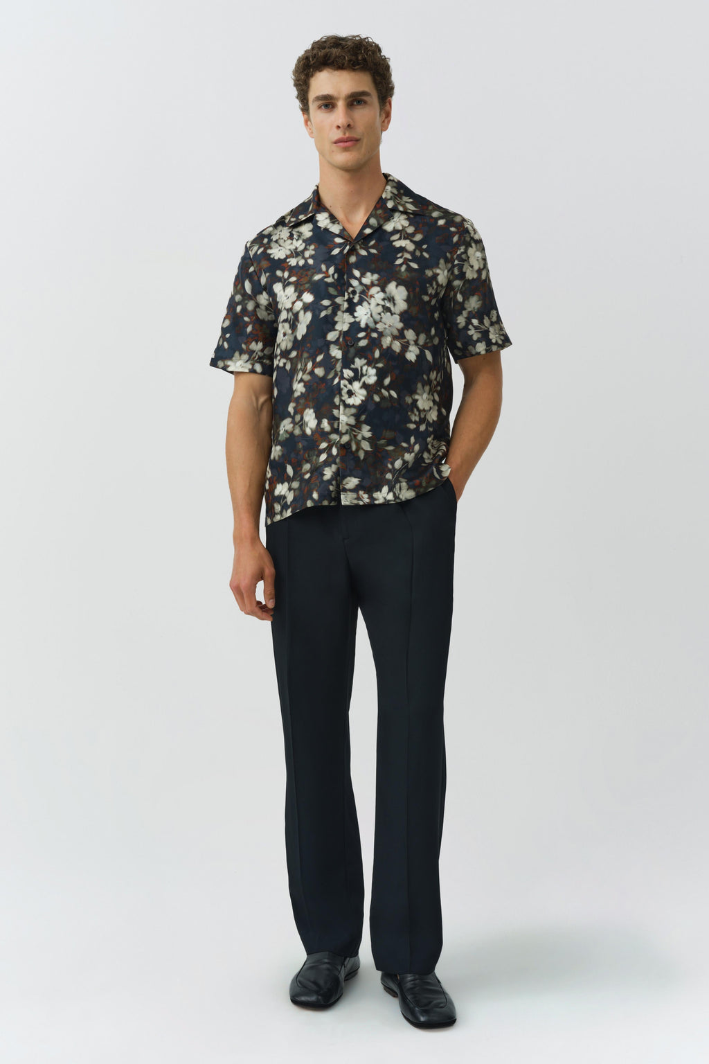 Casper Printed Silk Shirt