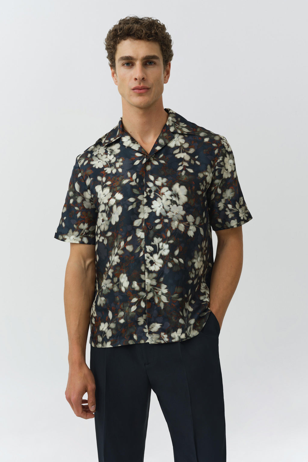 Casper Printed Silk Shirt