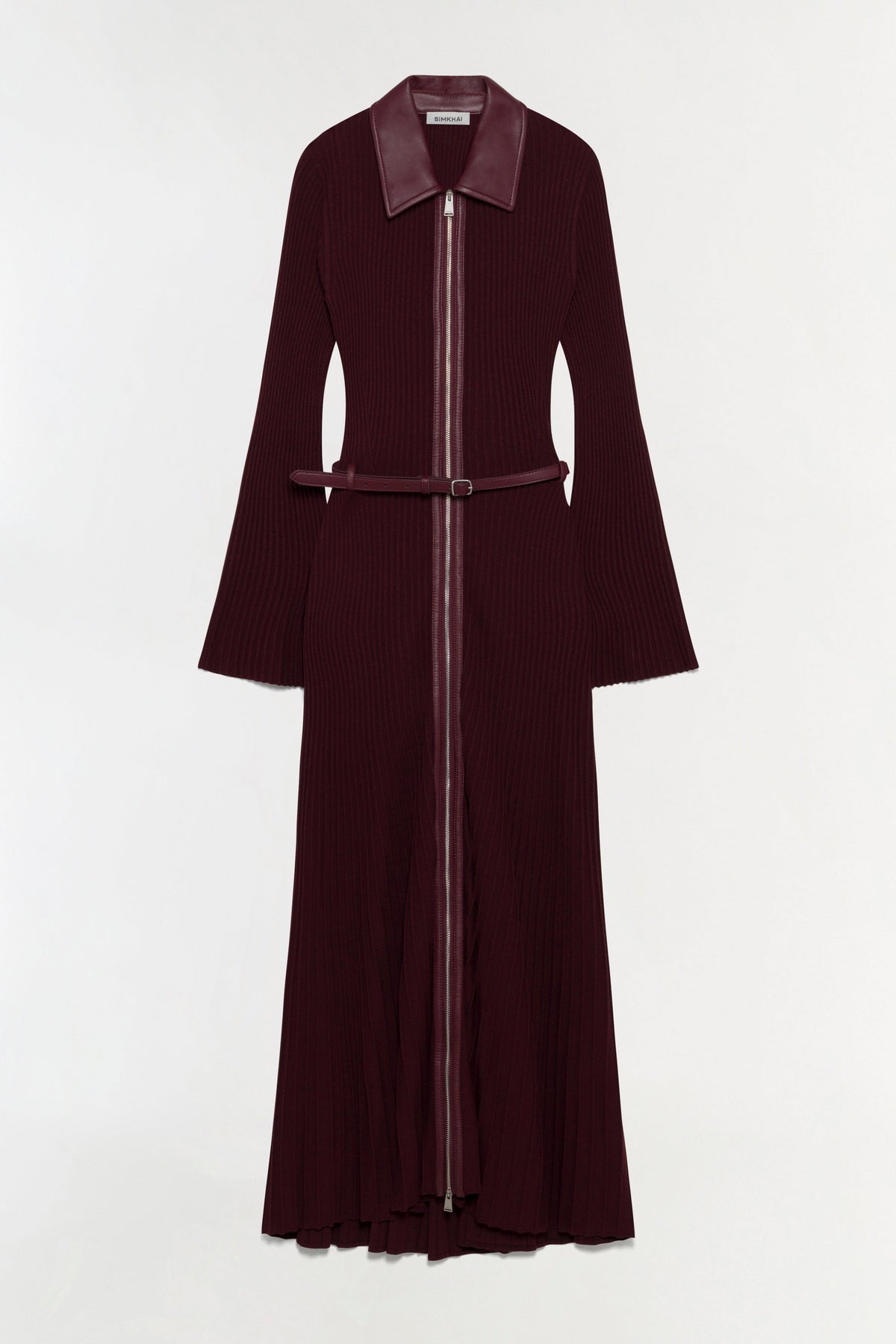 Ismelle Collared Knit Midi Dress