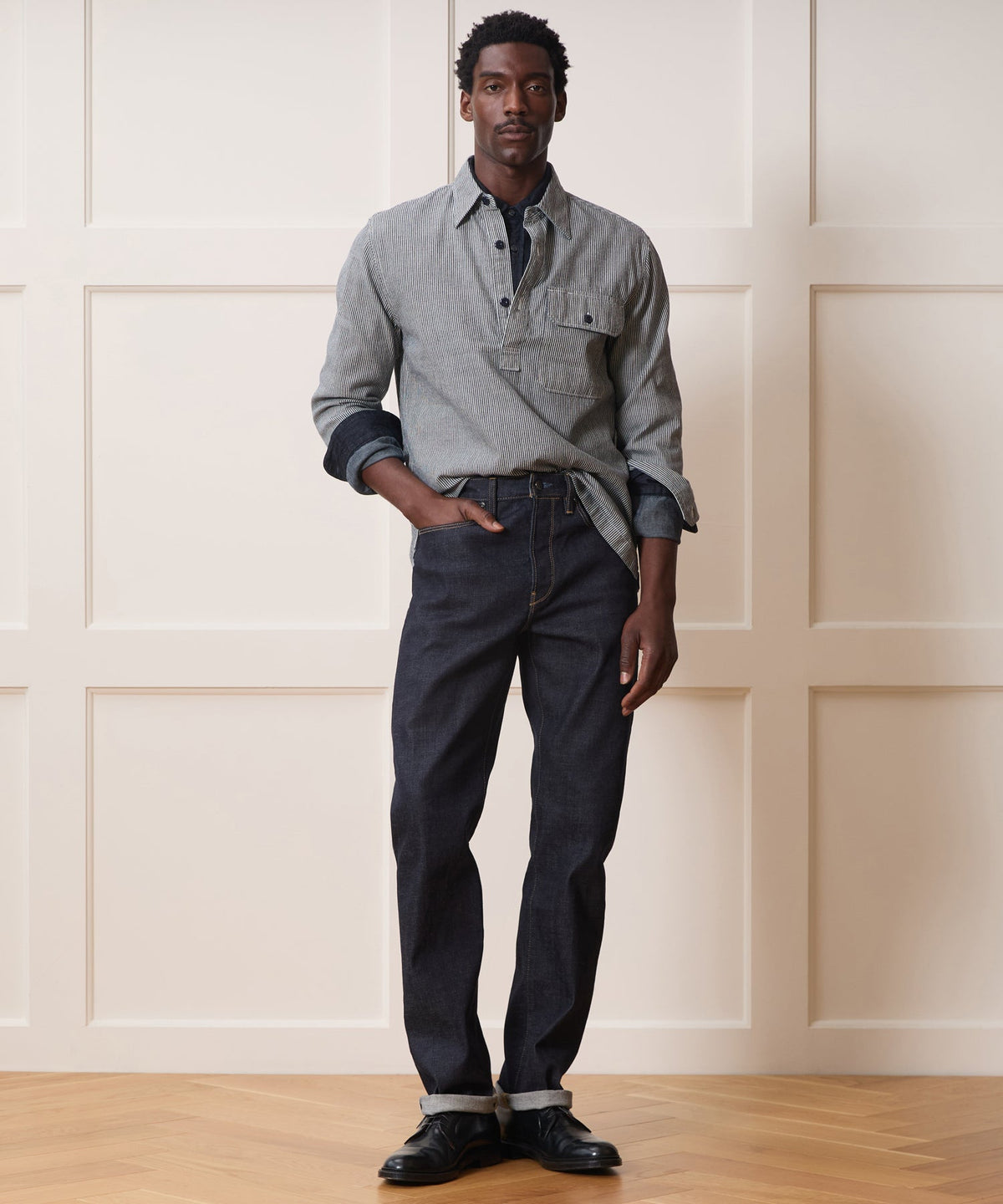 Hickory Stripe Mariner Shirt