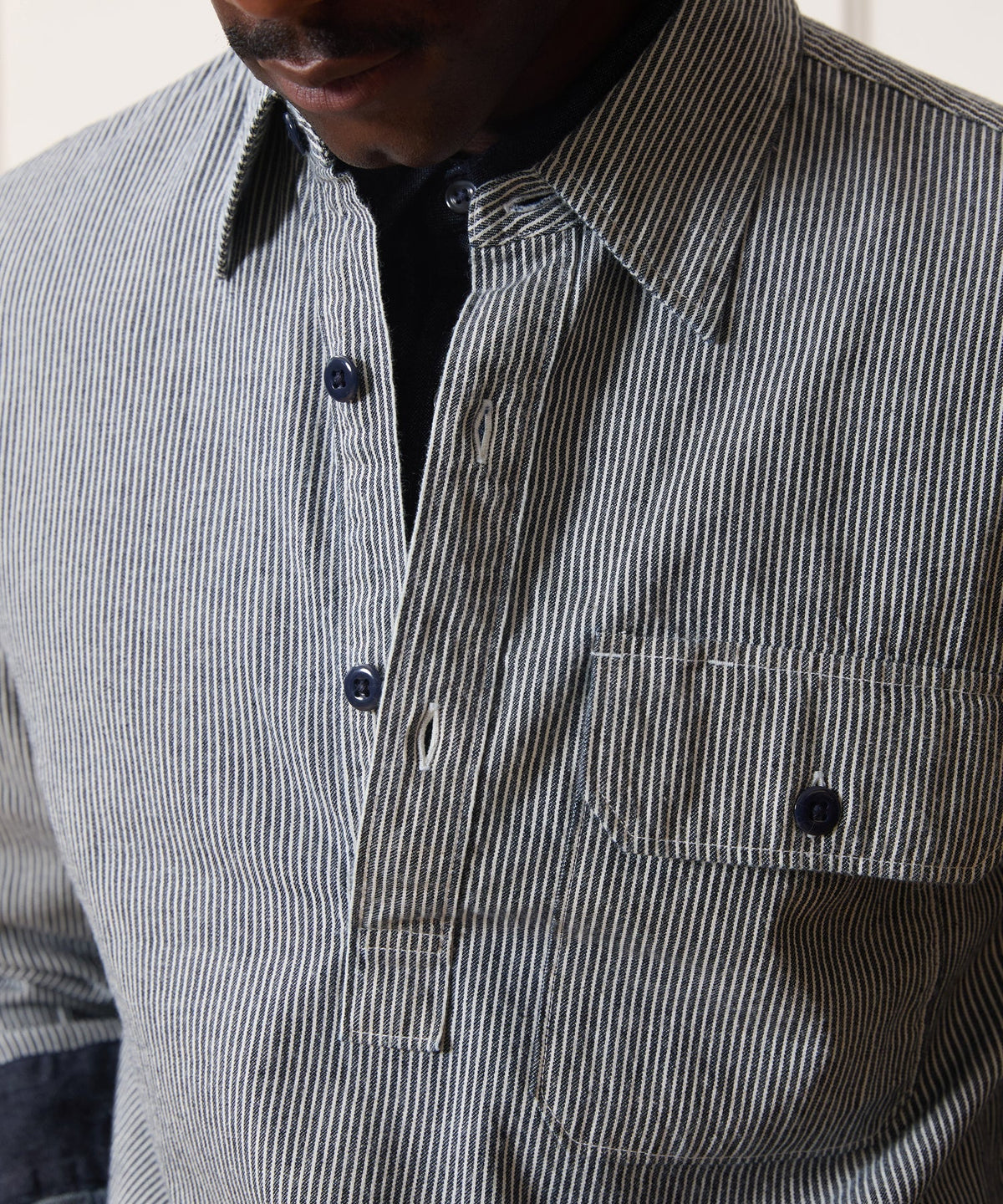 Hickory Stripe Mariner Shirt