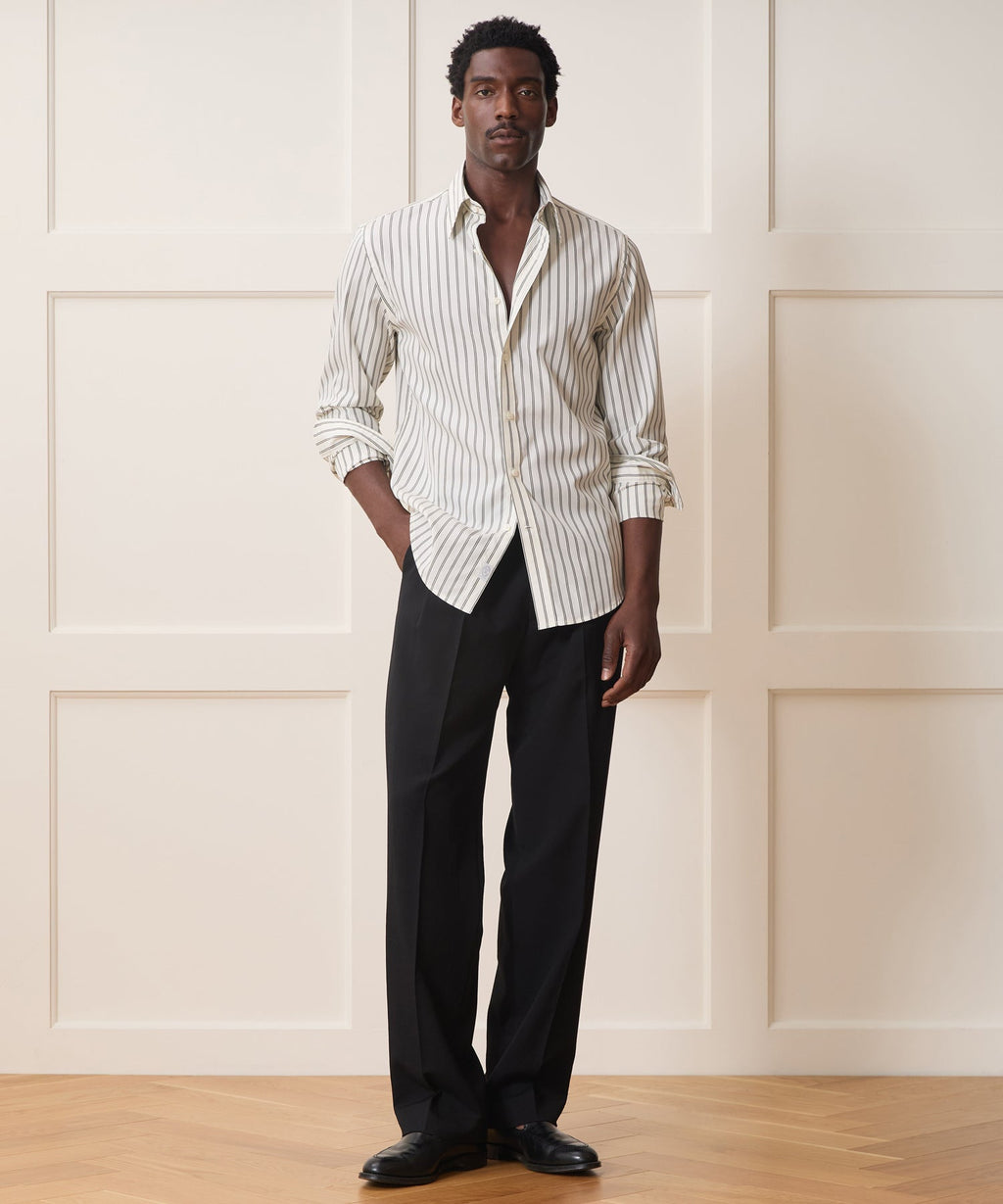 Poplin Long Point Collar Dress Shirt