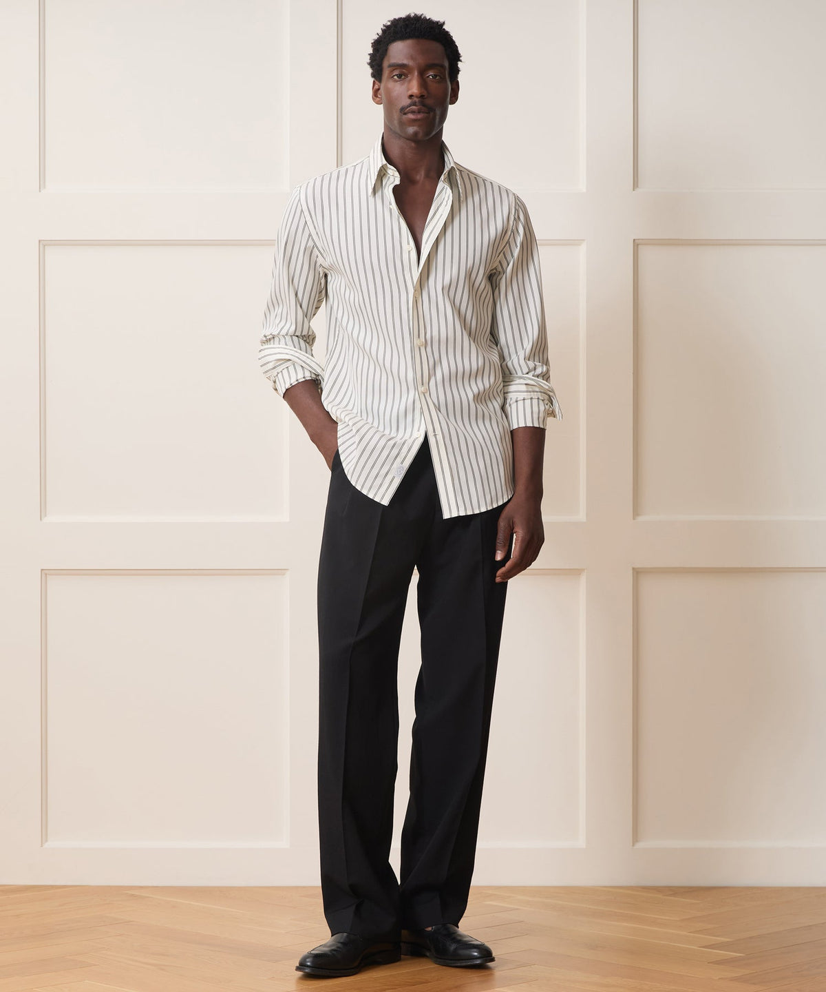 Poplin Long Point Collar Dress Shirt