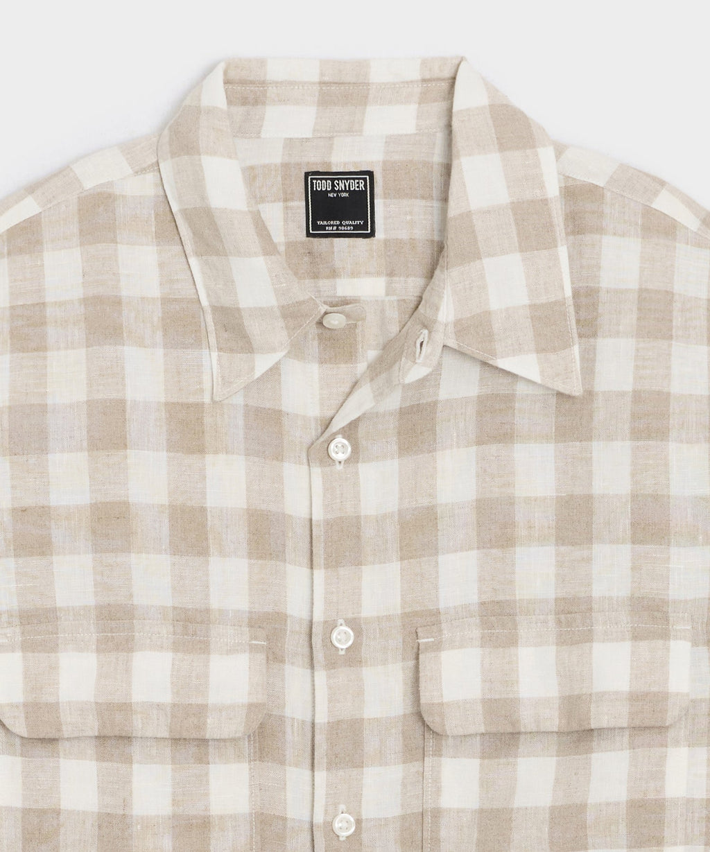 Sea Soft Linen Utility Shirt