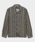 Linen Batik Camp Collar Shirt