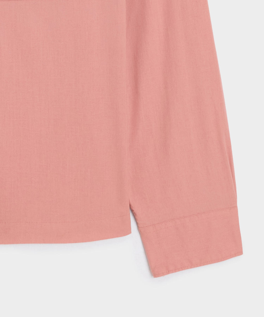 Embroidered Camp Collar Shirt