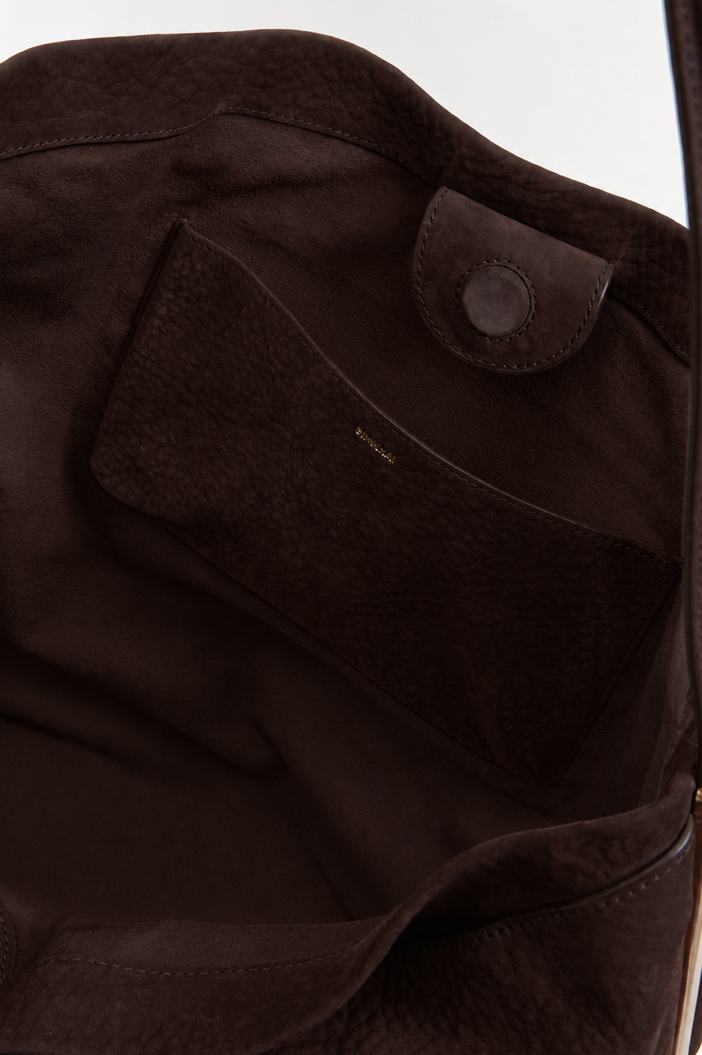 Wynn Nubuck Leather Bucket Bag