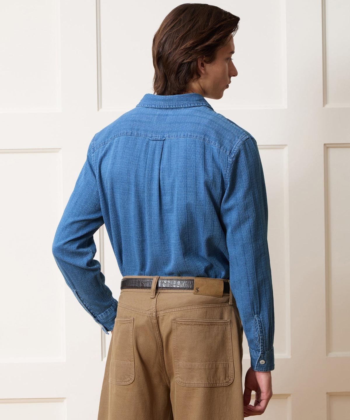 Jacquard Denim Popover