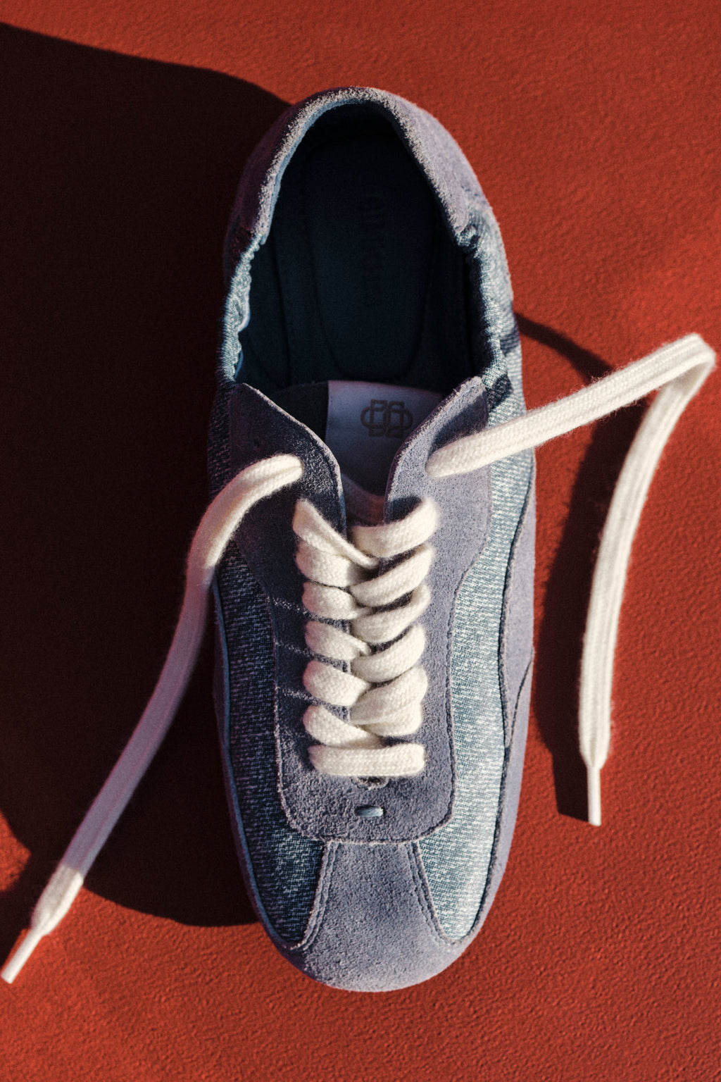 Georgie Denim Leather Combo Sneaker