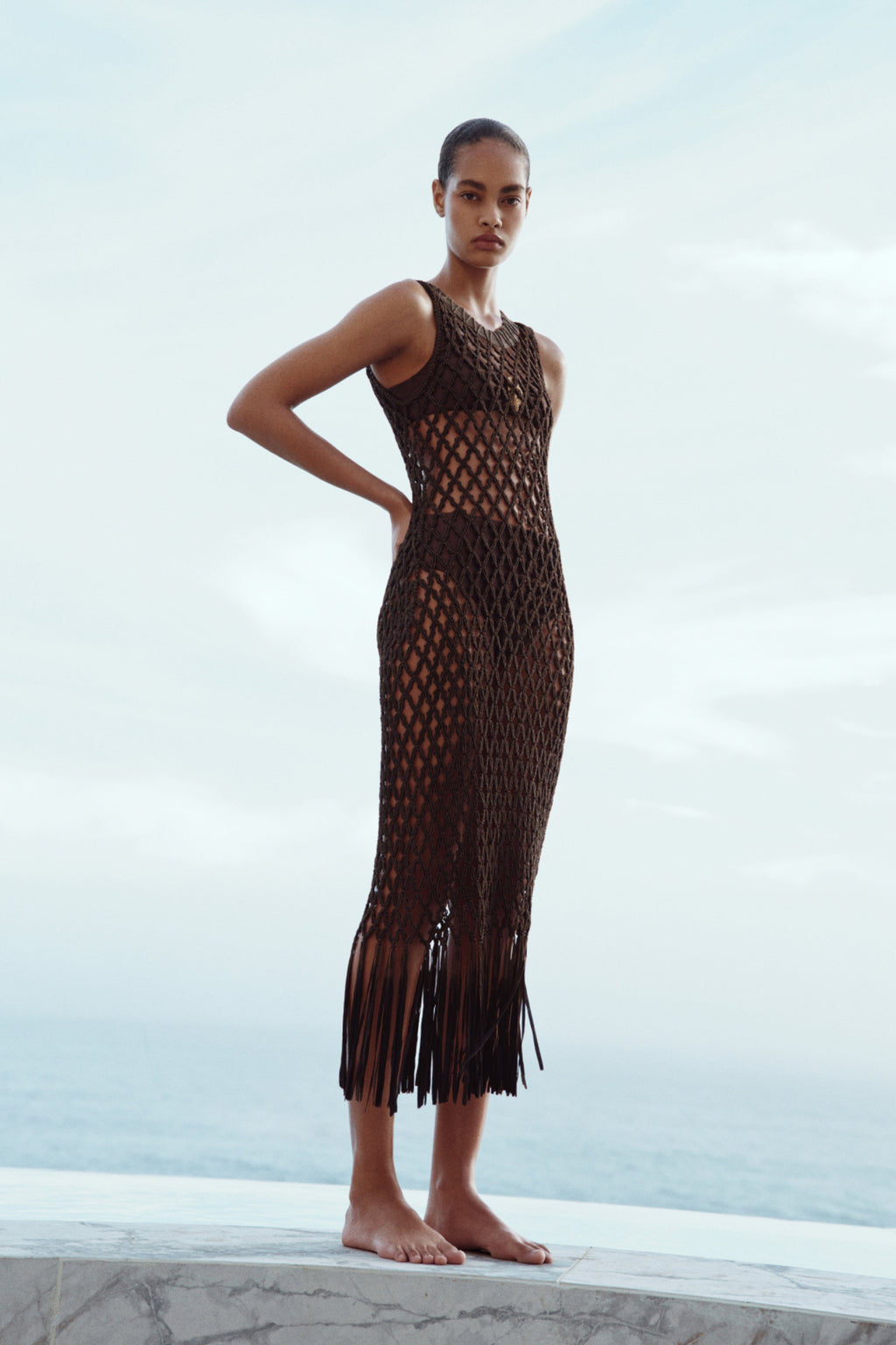 Jensen Macrame Midi Dress