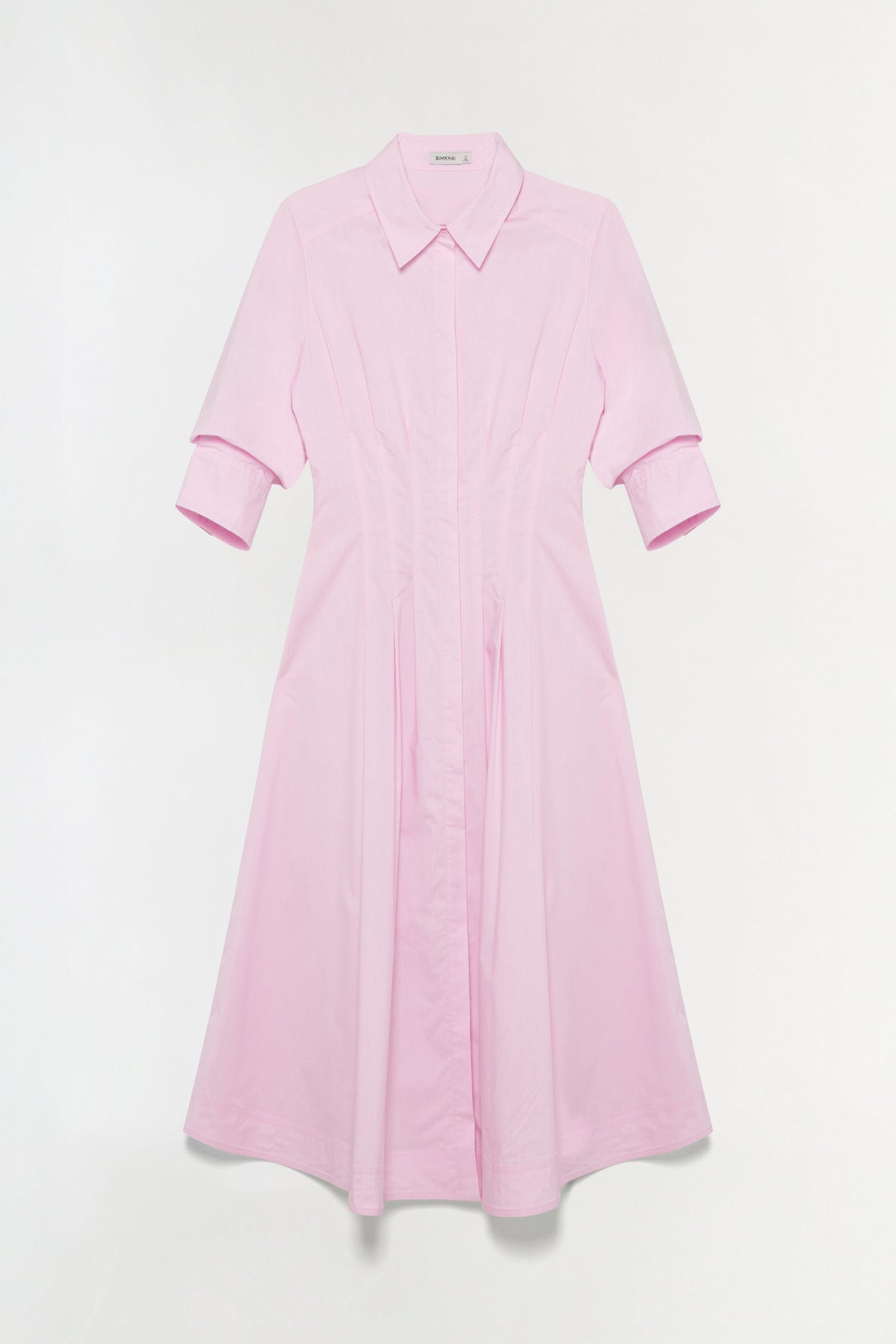 Jazz Cotton Pintuck Midi Dress