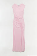 Acacia Draped Jersey Midi Dress