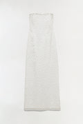 Vanessa Embellished Bustier Midi Dress