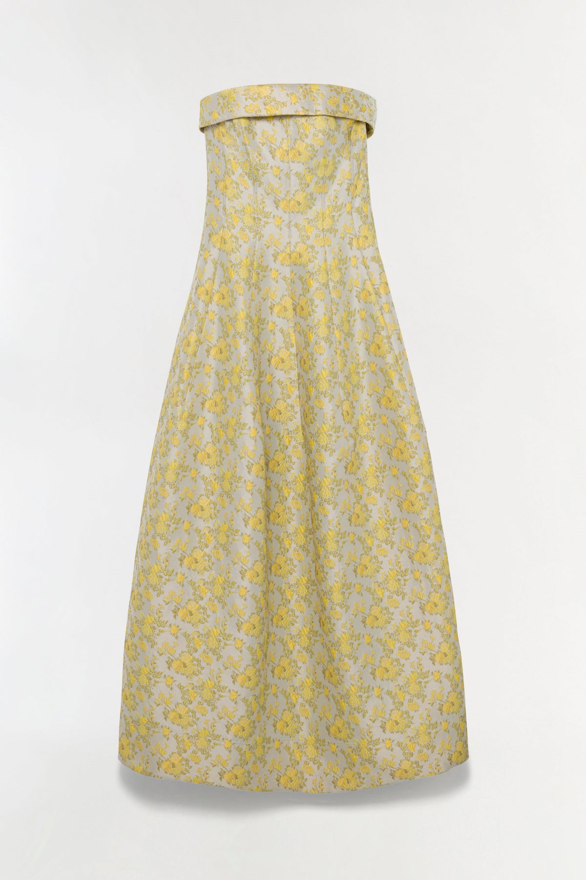 Octavia Jacquard Strapless Gown