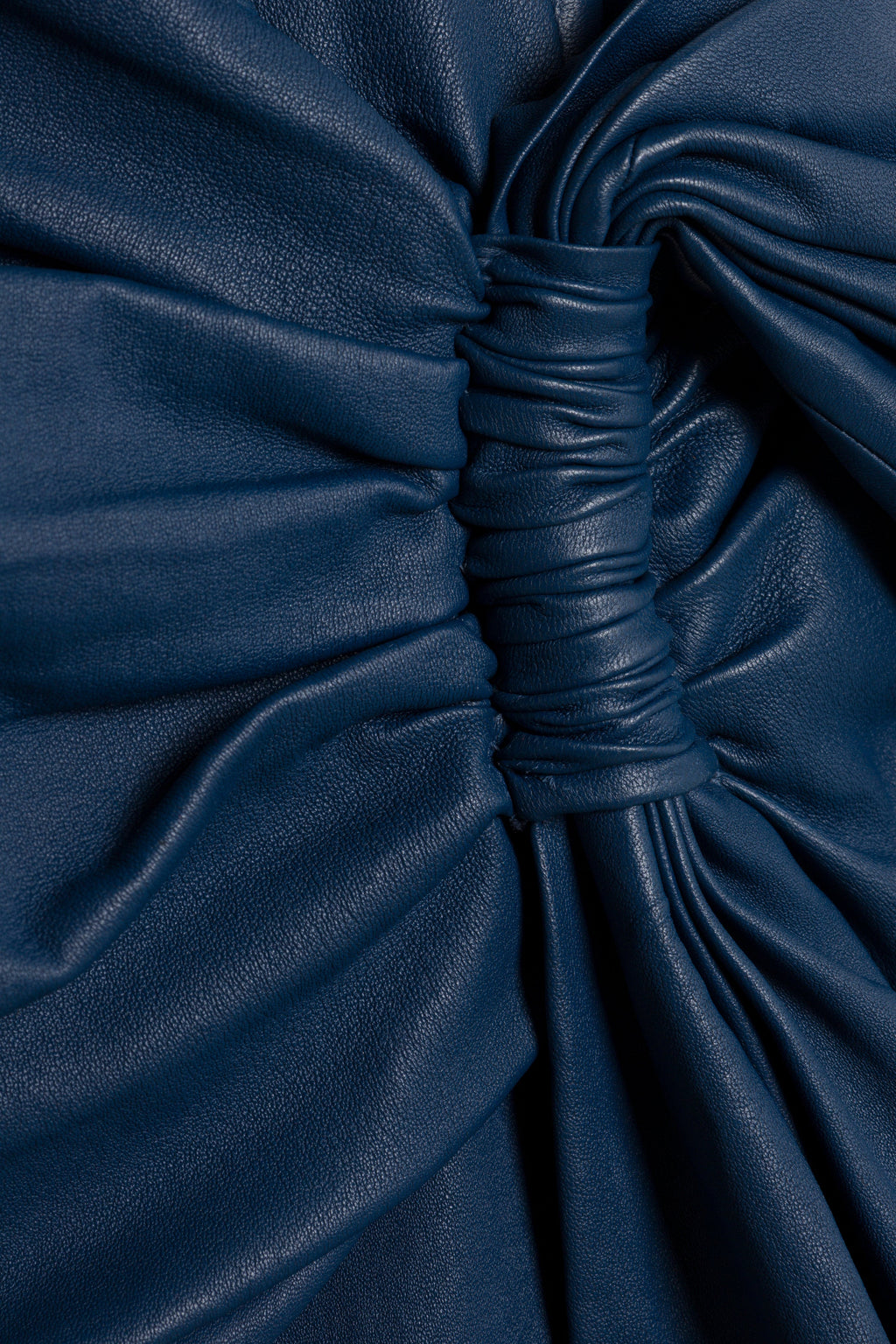 Lyle Draped Leather Dress