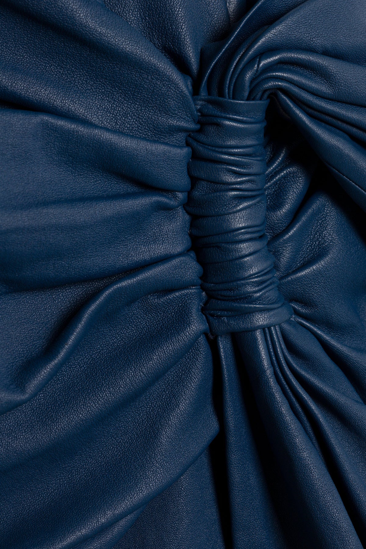 Lyle Draped Leather Dress