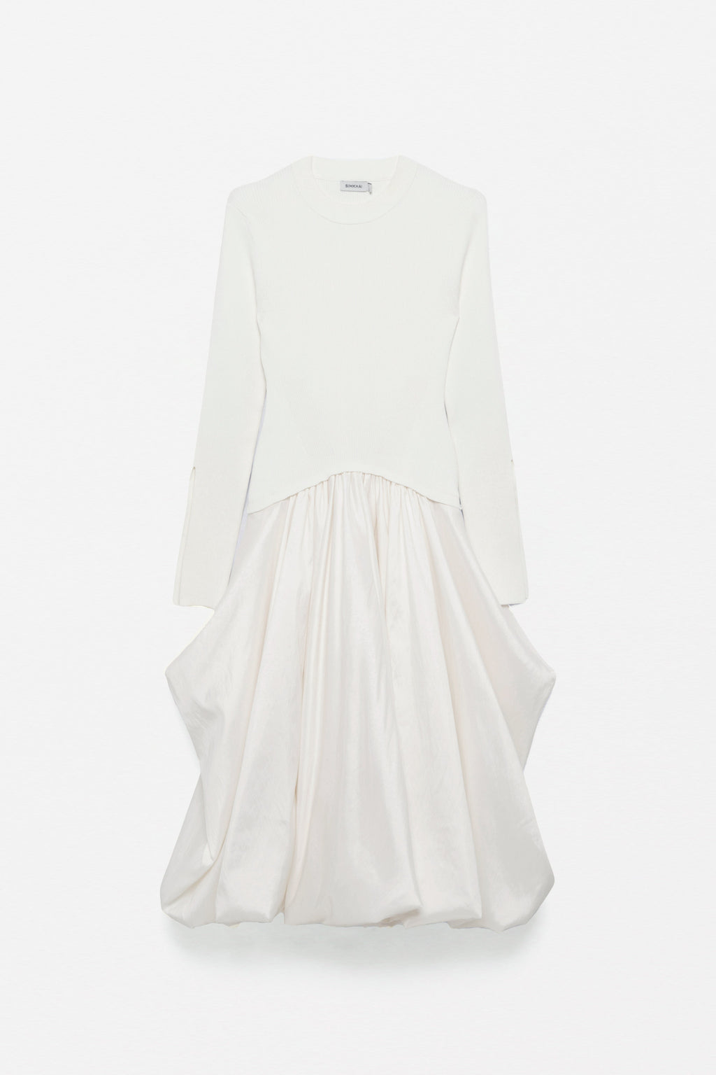 Kenlie Taffeta Knit Midi Dress