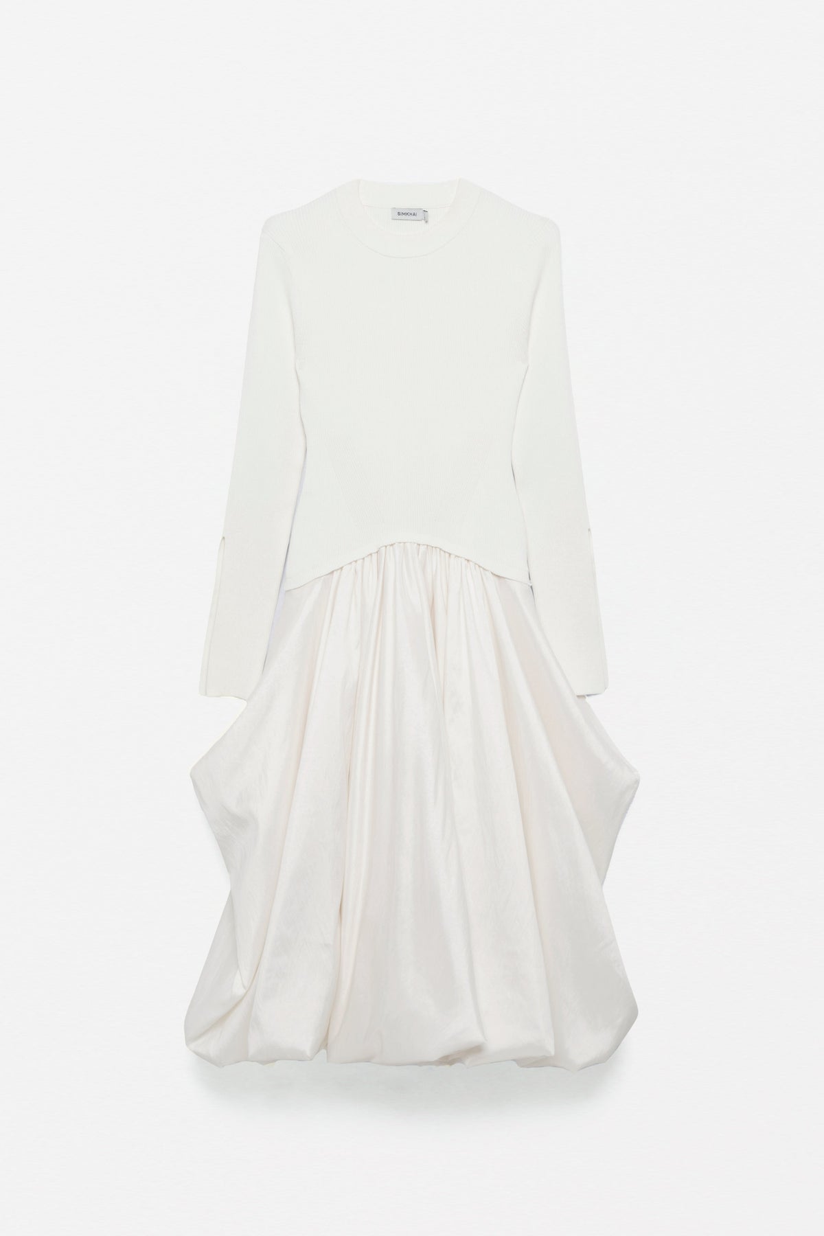 Kenlie Taffeta Knit Midi Dress