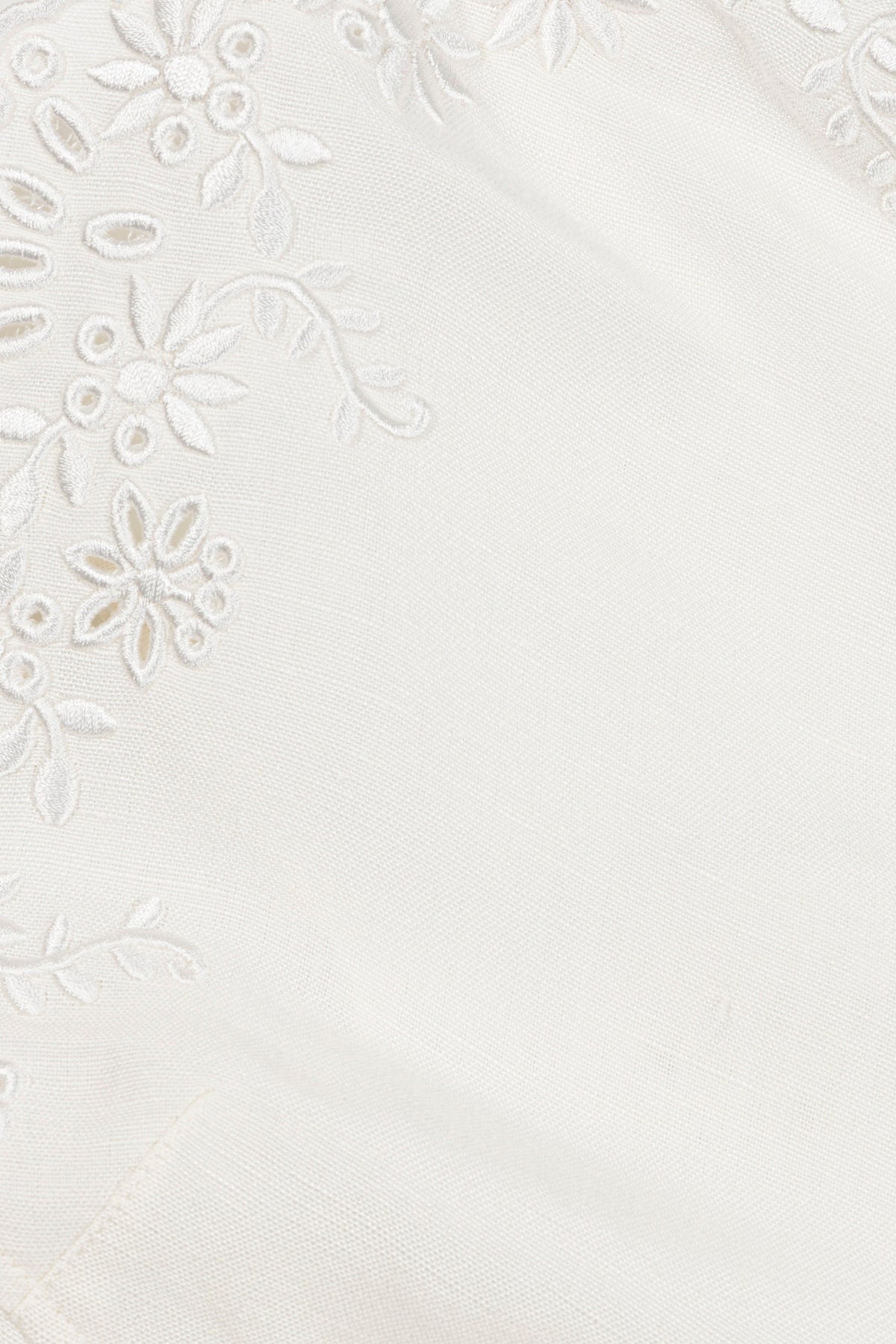 Edena Embroidered Linen Mini Dress
