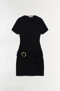Leni Draped Knit Mini Dress