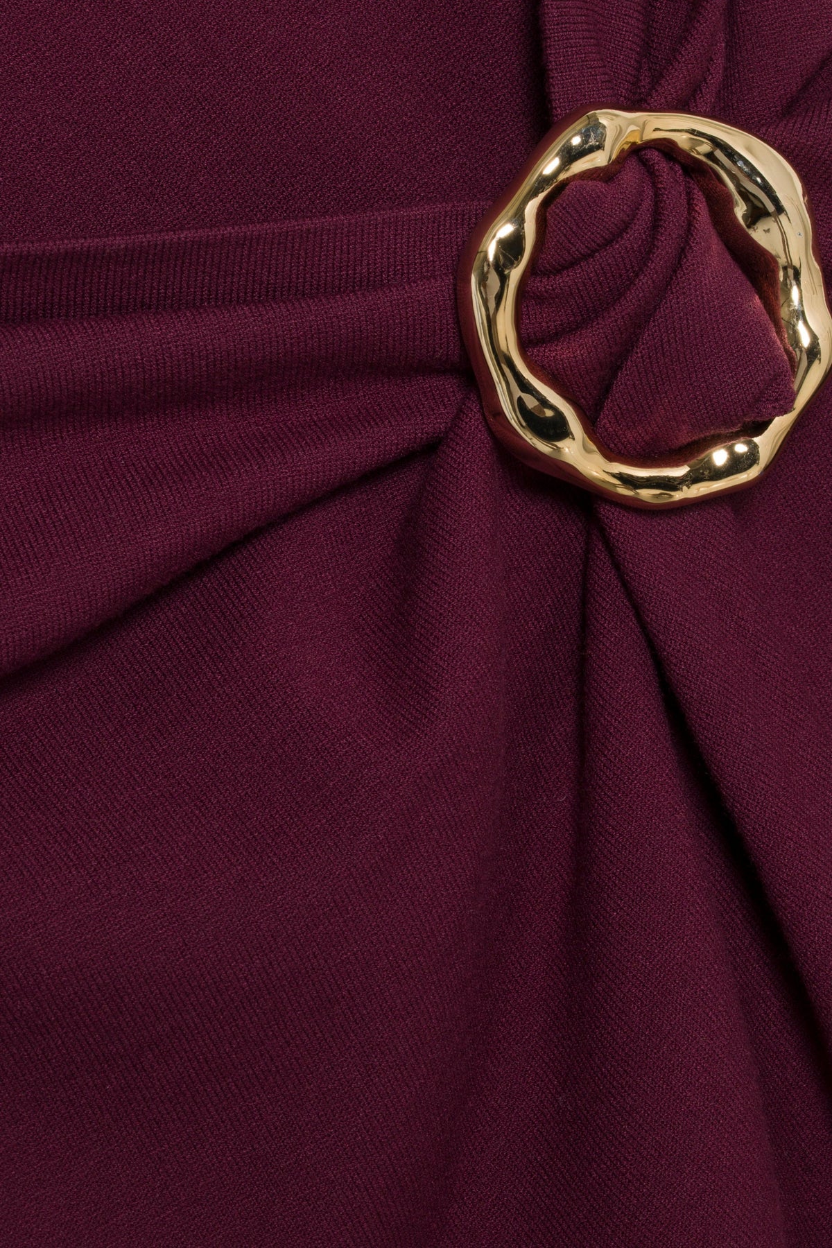 Genne Draped Knit Midi Dress