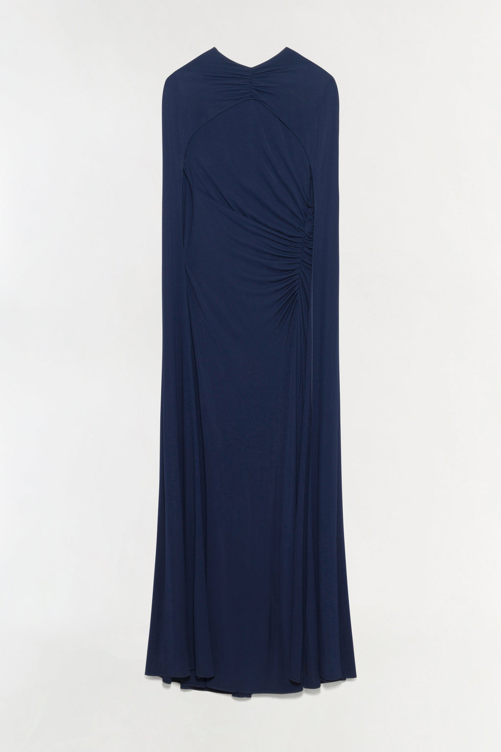 Demi Draped Jersey Cape Gown