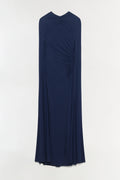 Demi Draped Jersey Cape Gown