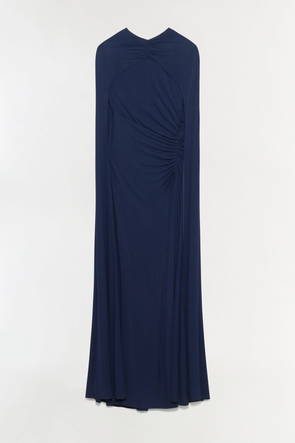 Demi Draped Jersey Cape Gown