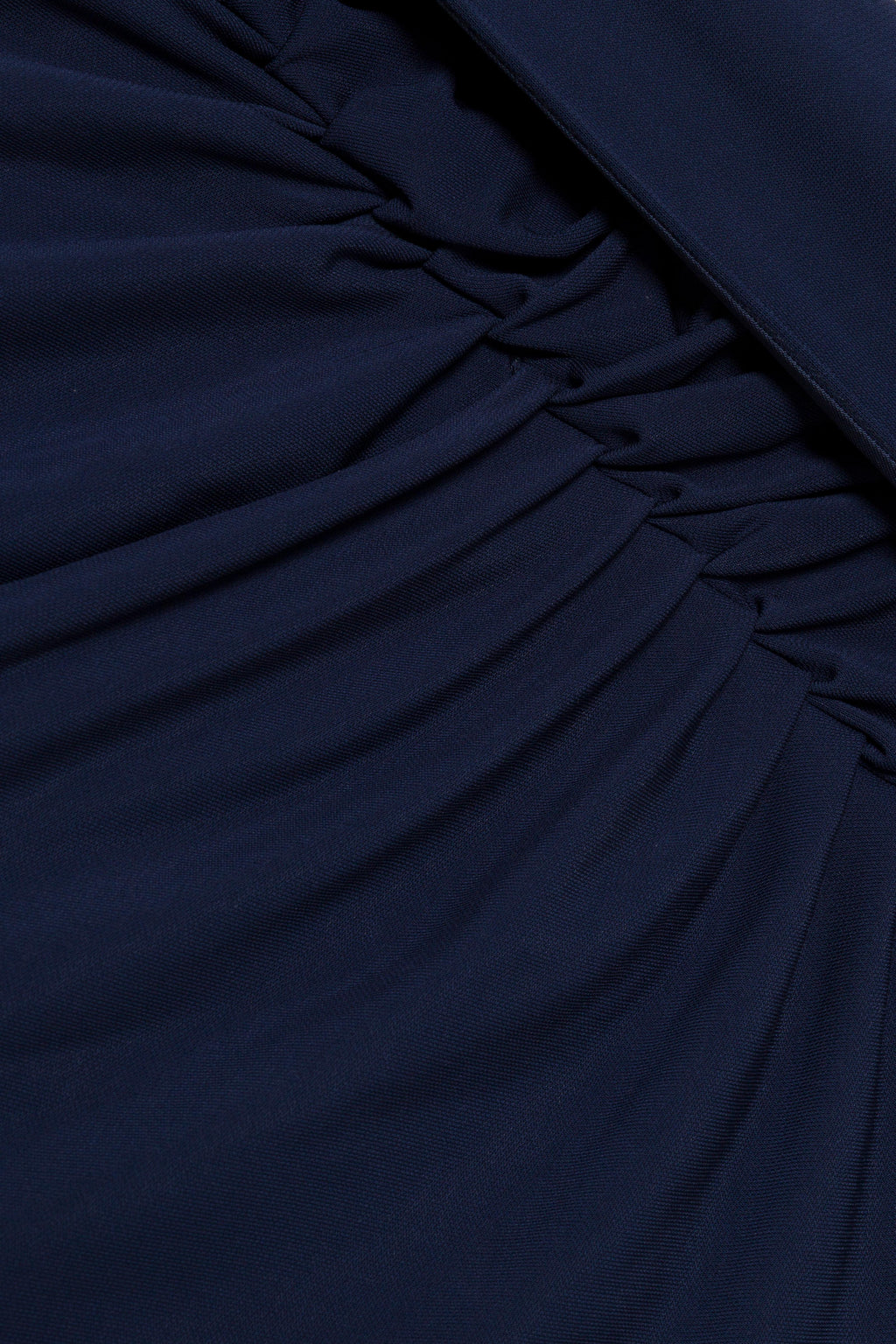 Demi Draped Jersey Cape Gown