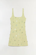 Ziva Embellished Crepe Mini Dress