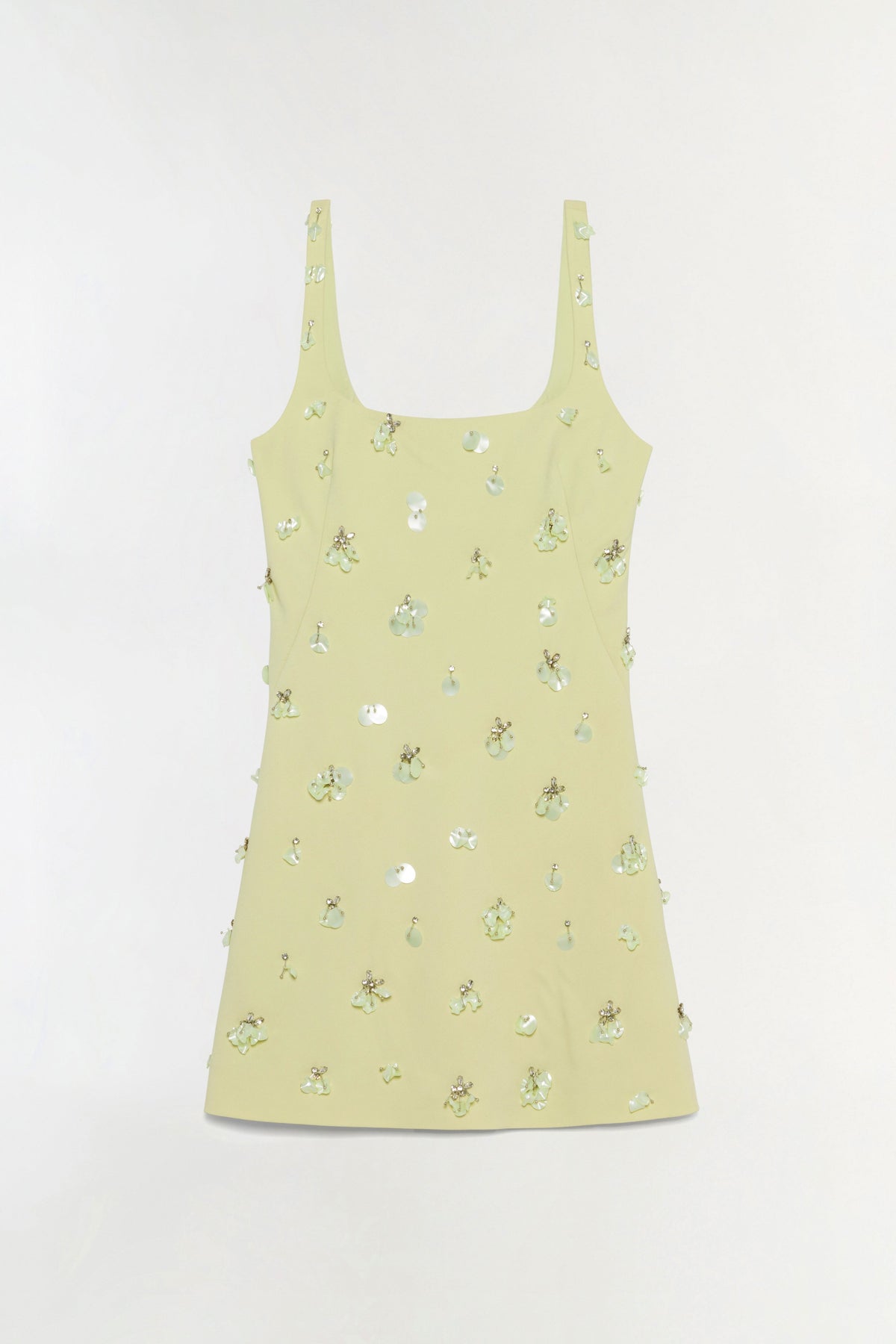 Ziva Embellished Crepe Mini Dress