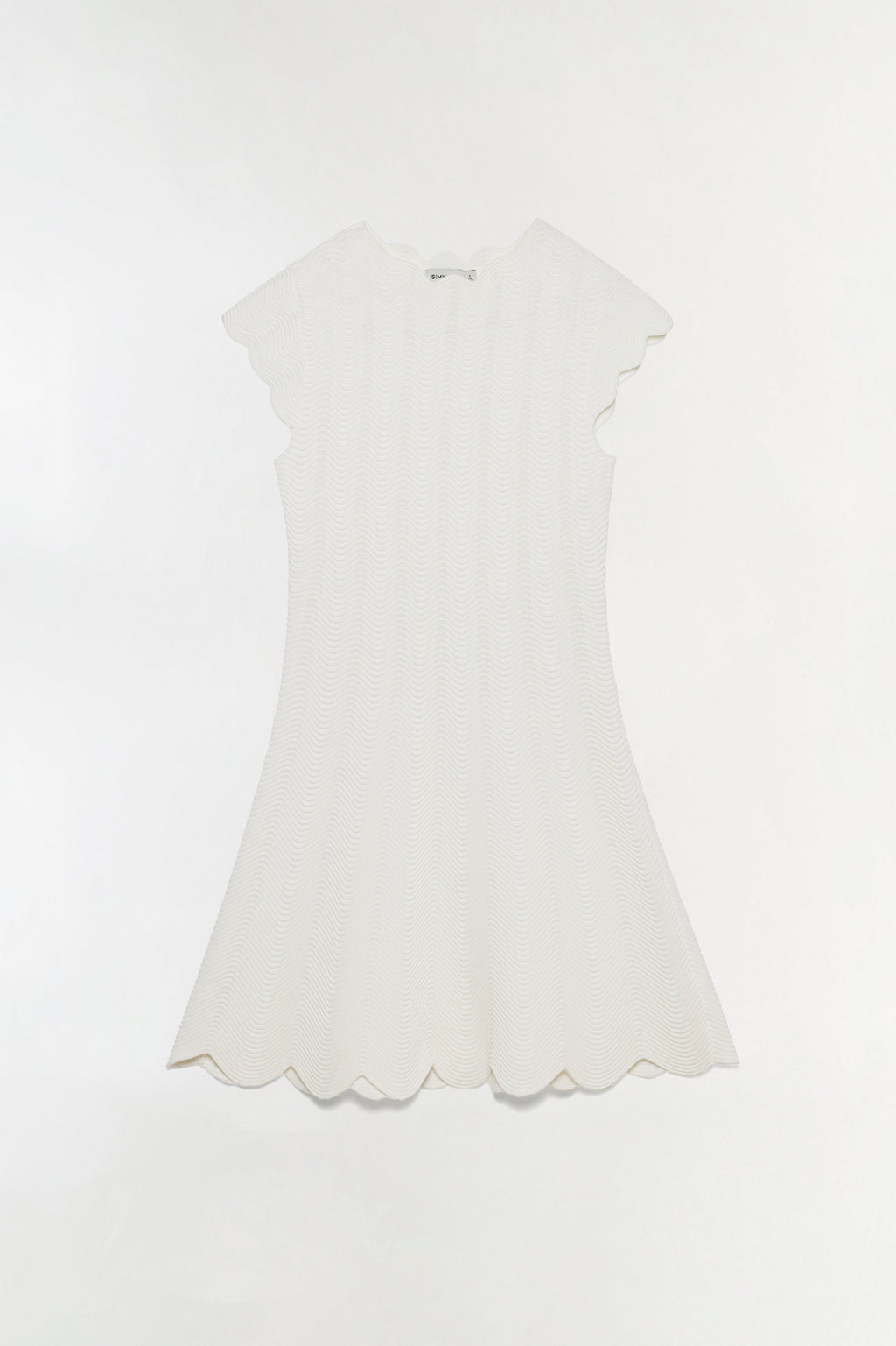 Evalynn Wavy Knit Mini Dress