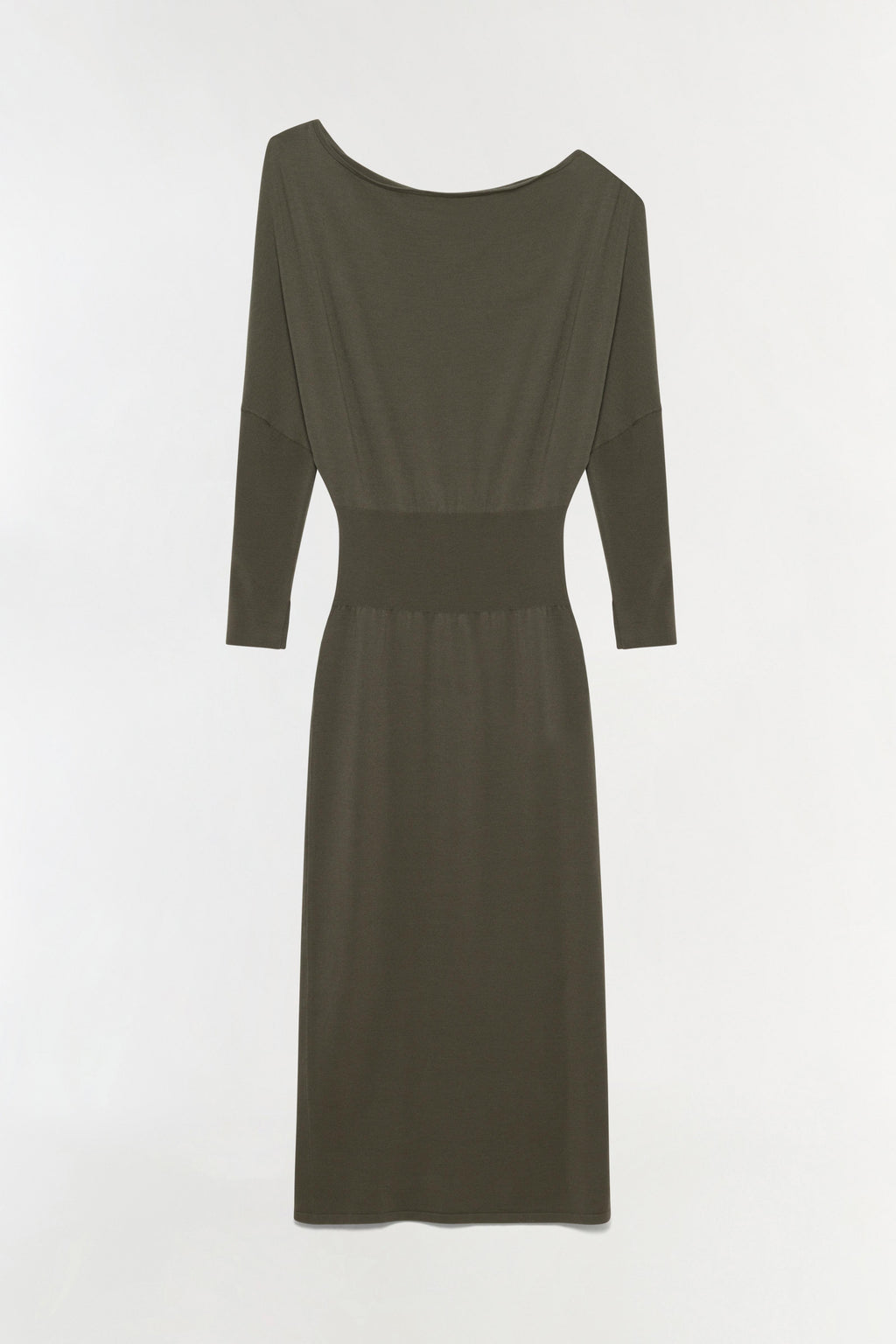 Janese Off Shoulder Knit Midi Dress