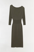 Janese Off Shoulder Knit Midi Dress