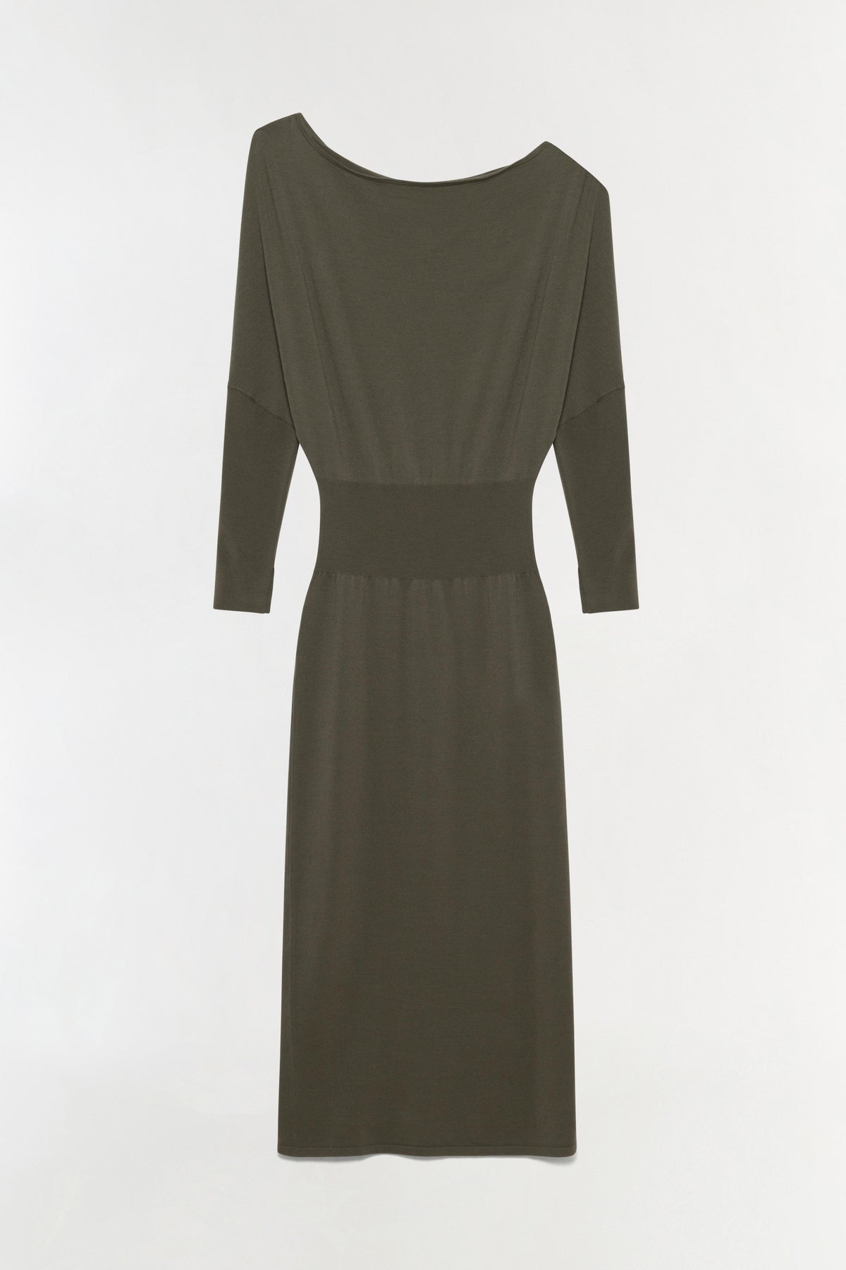 Janese Off Shoulder Knit Midi Dress