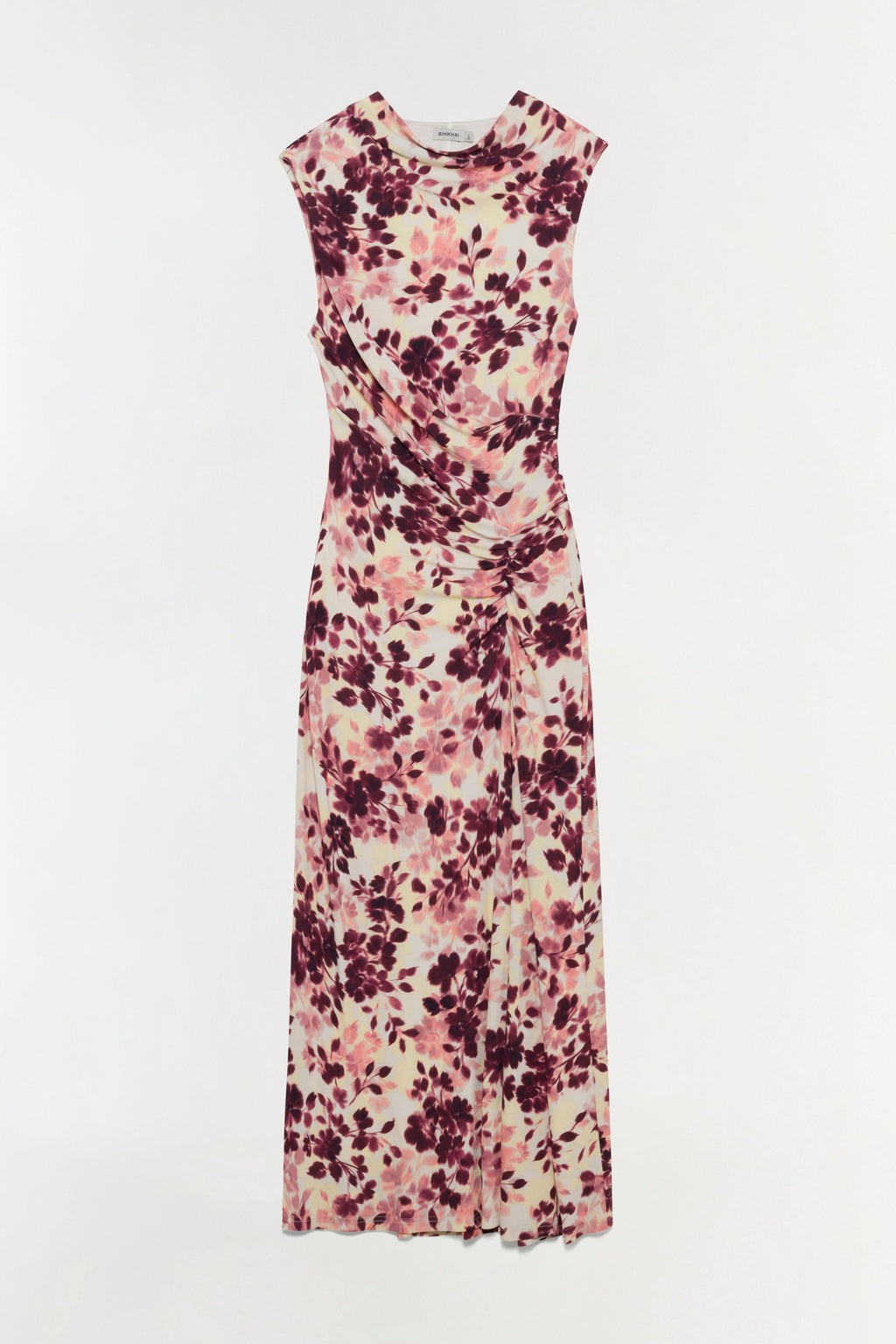 Acacia Draped Jersey Midi Dress