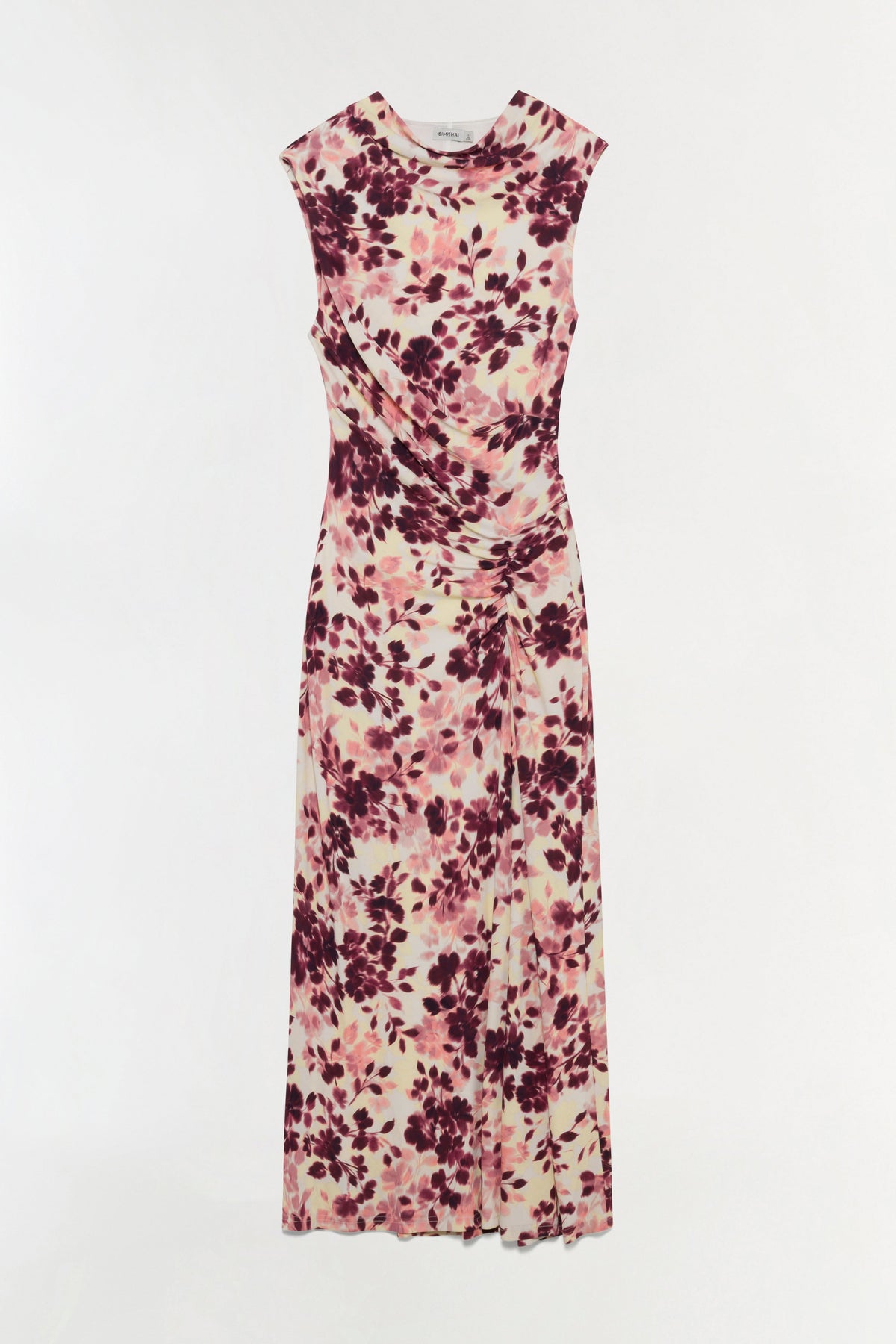 Acacia Draped Jersey Midi Dress