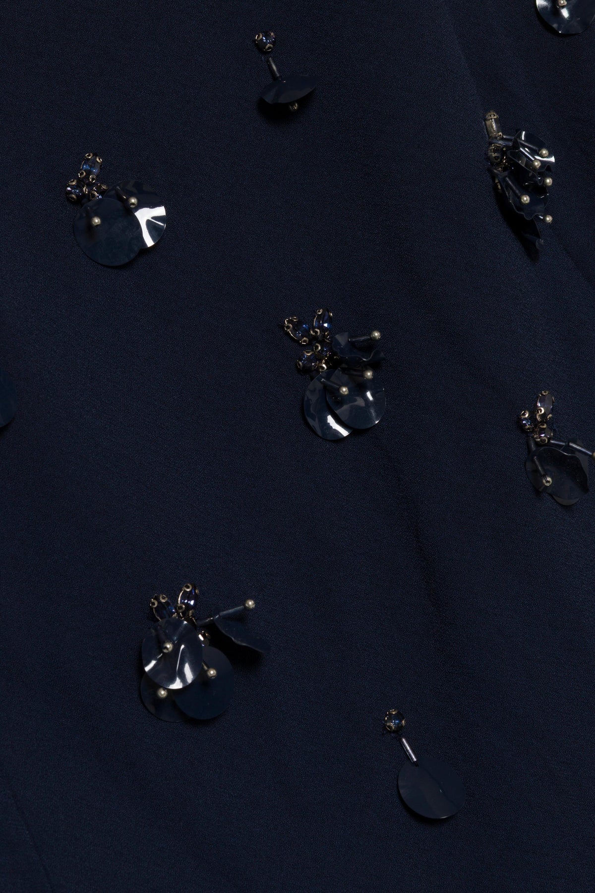 Claudia Embellished Crepe Midi Dress