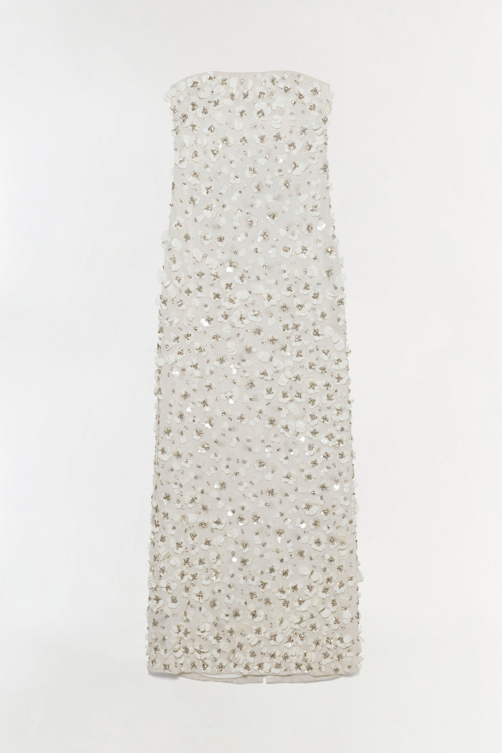 Serafina Strapless Embellished Gown