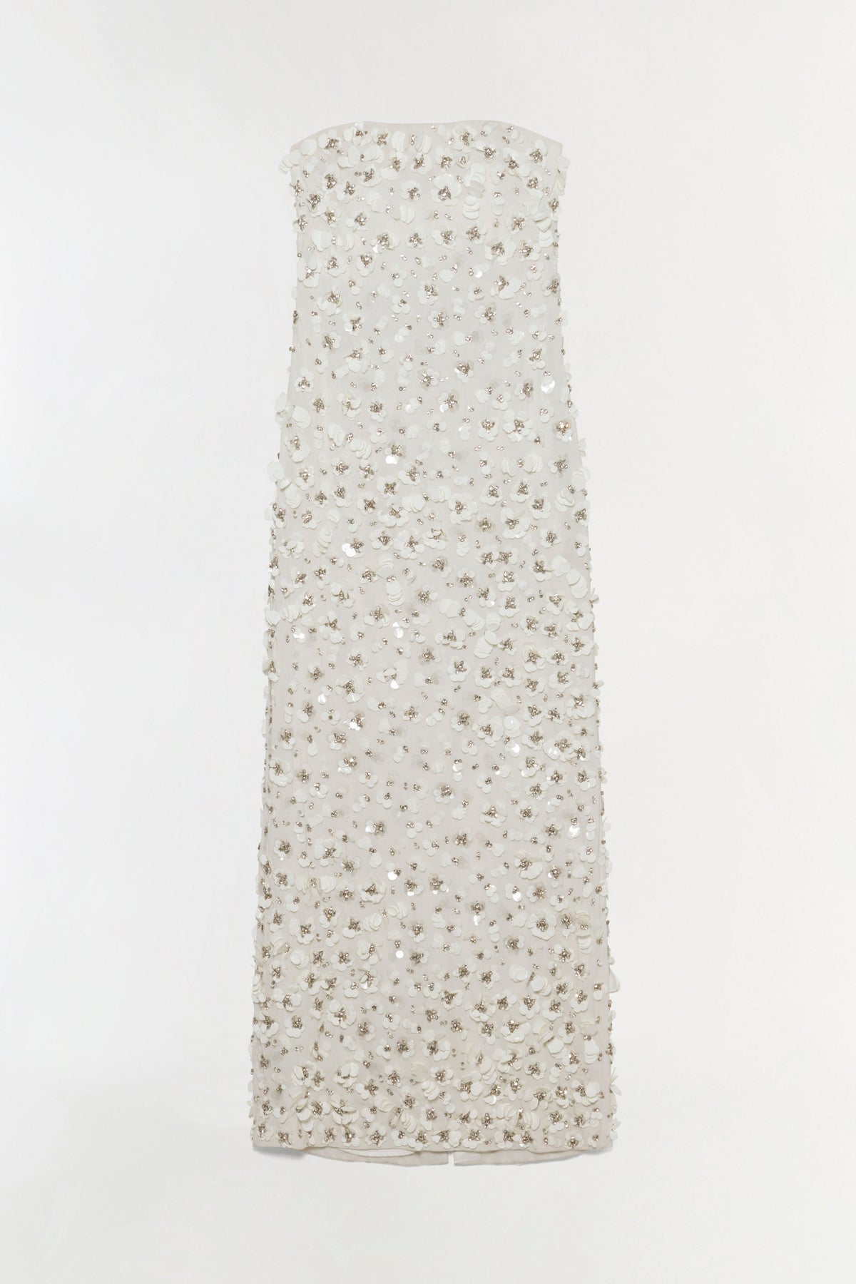 Serafina Strapless Embellished Gown