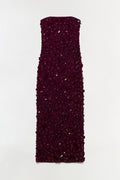 Serafina Strapless Embellished Gown