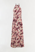 Cerin Draped Jersey Halter Maxi Dress